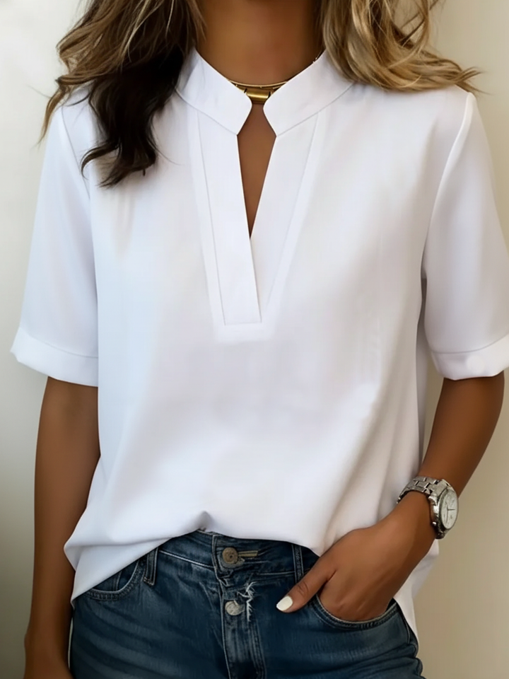 Eva – Refined Collar Blouse